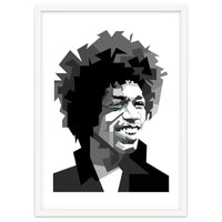 Jimi Hendrix Rock And Blues Music Black White