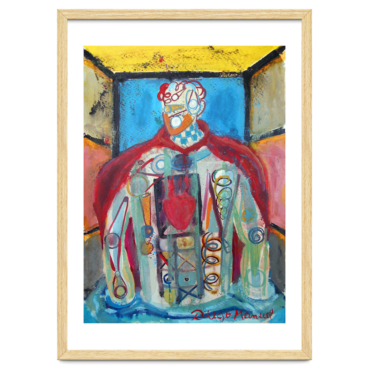 Estudio Cubista De Un Hincha De Futbol