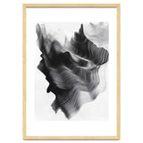 Abstract Black And White Wavy Lines Forming Organic Shapes thumbnail