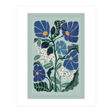 Klimt Flowers Light Blue (Print Only) thumbnail