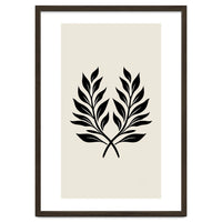 Minimalist Laurel Wreath: Botanical Line Art