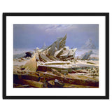 'The Sea of Ice', c. 1823-1824,  Oil on canvas, 96.7 x 126.9 cm. thumbnail