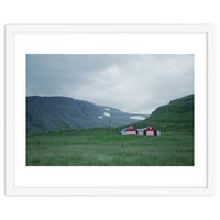 Cabins under the twilight - Iceland