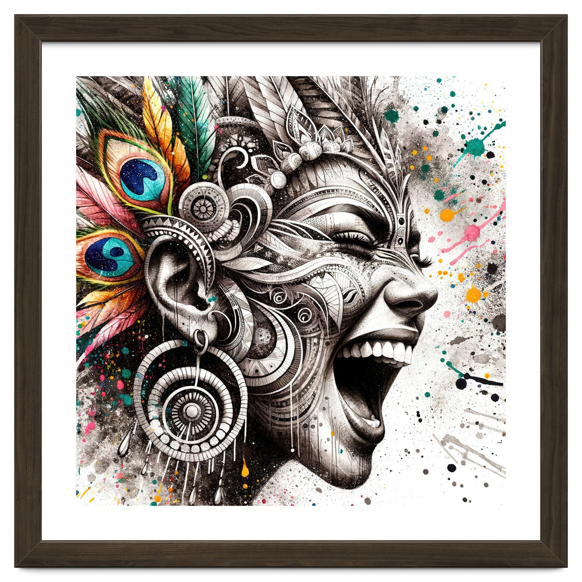 Carnival Scream Portrait