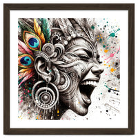 Carnival Scream Portrait