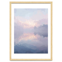 Ethereal Misty Lakeside at Dawn