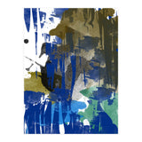 A Beautiful Mess, Abstract Blue Black Dark Eclectic Painting, Luxe Texture Contemporary Modern (Print Only) thumbnail