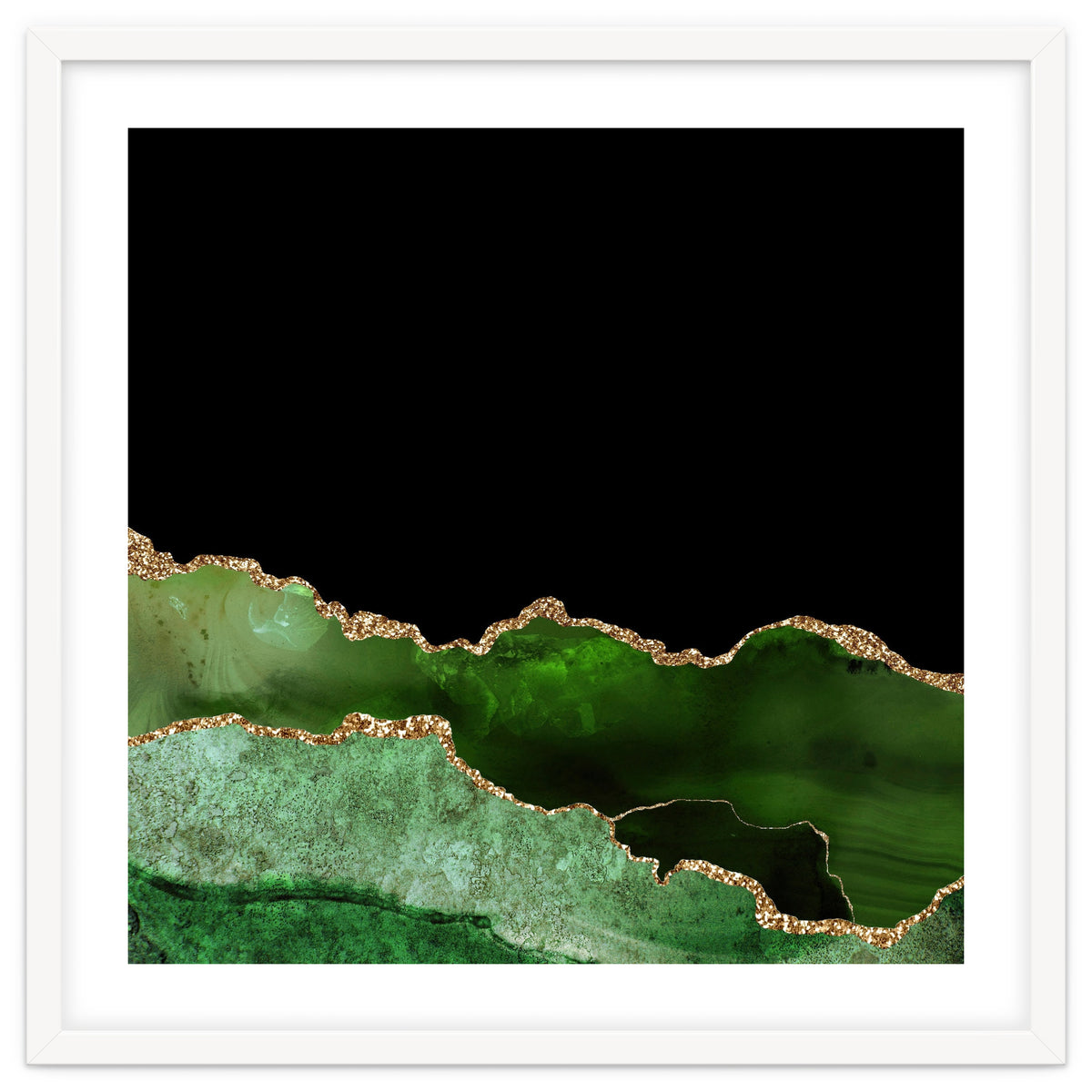 Green & Gold Agate Texture 10