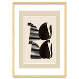 Minimalist Cats In Black And White thumbnail