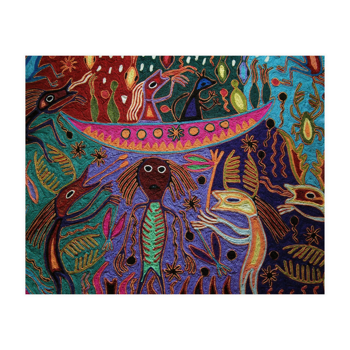 Mexico.Mexico city.National Museum of Anthropology. Huichol art. (Print Only)