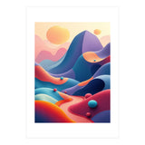 Colorful Surreal Dreamscape Digital Art (Print Only) thumbnail