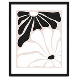 Floral Yin Yang, Scandinavian Nature Flowers Botanical Concept, Plants Blossom Positivity Neutral Minimalism thumbnail