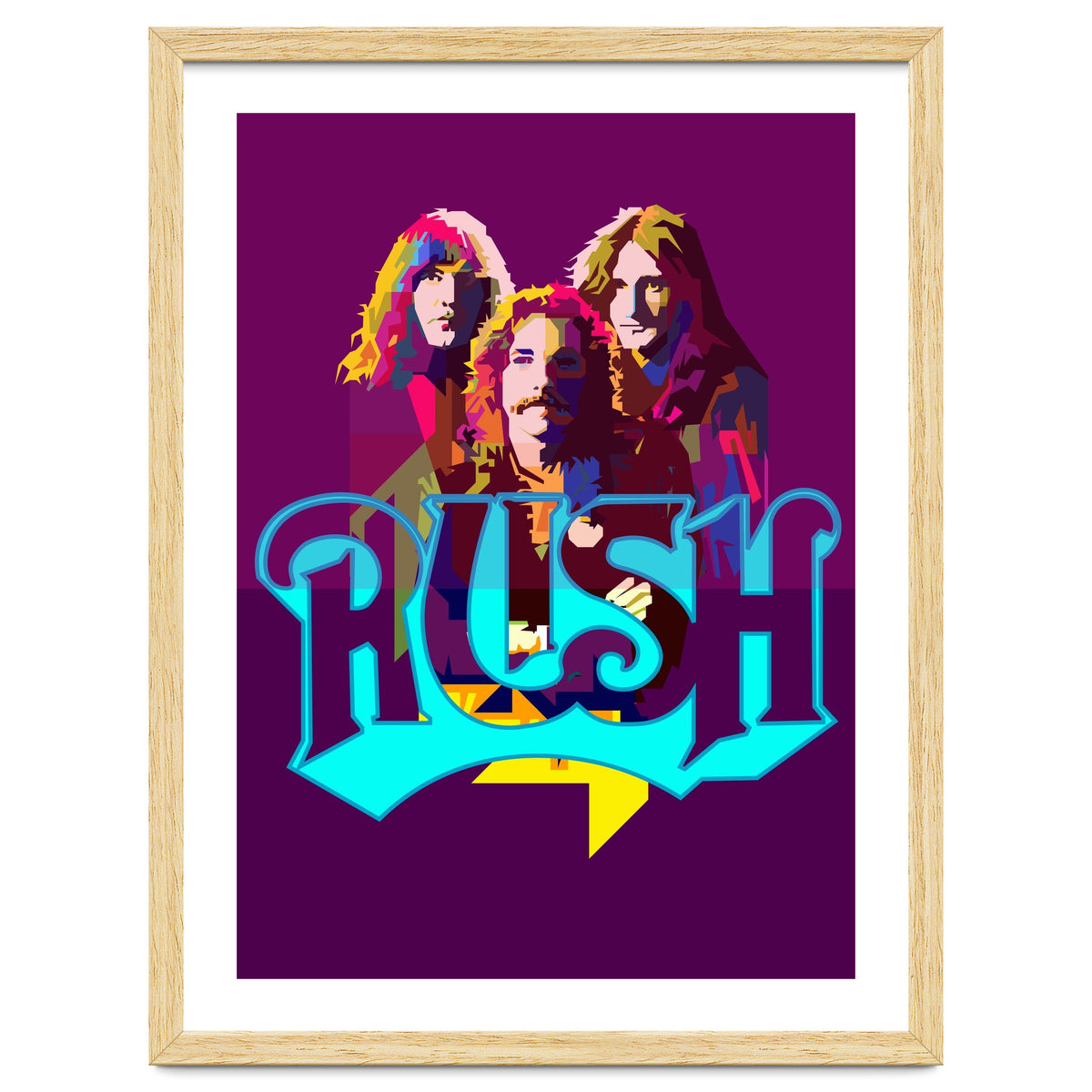 Rush Classic Rock Pop Art WPAP