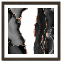 Black & Rose Gold Agate Texture 07