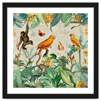 Vintage African Tropical Jungle Fun Animals