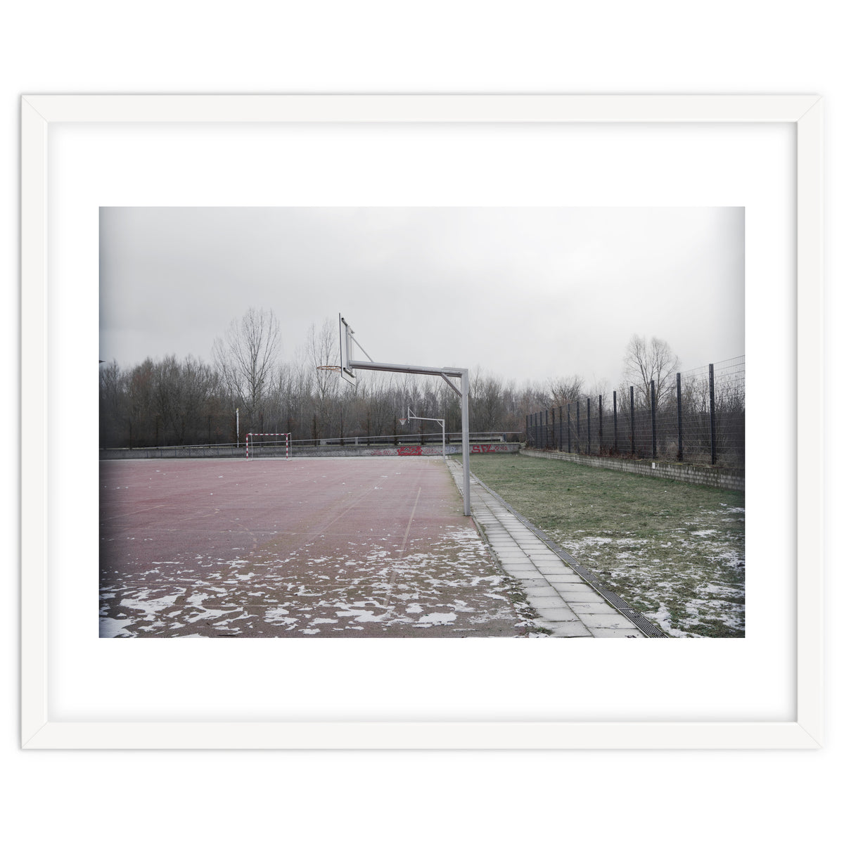 No people basketball court