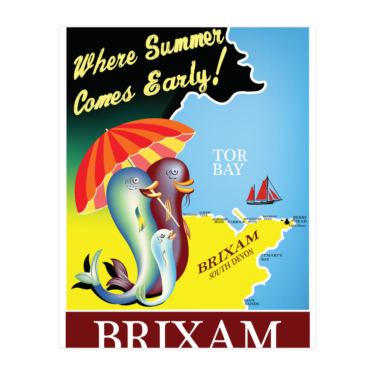 Brixam, South Devon (Print Only)