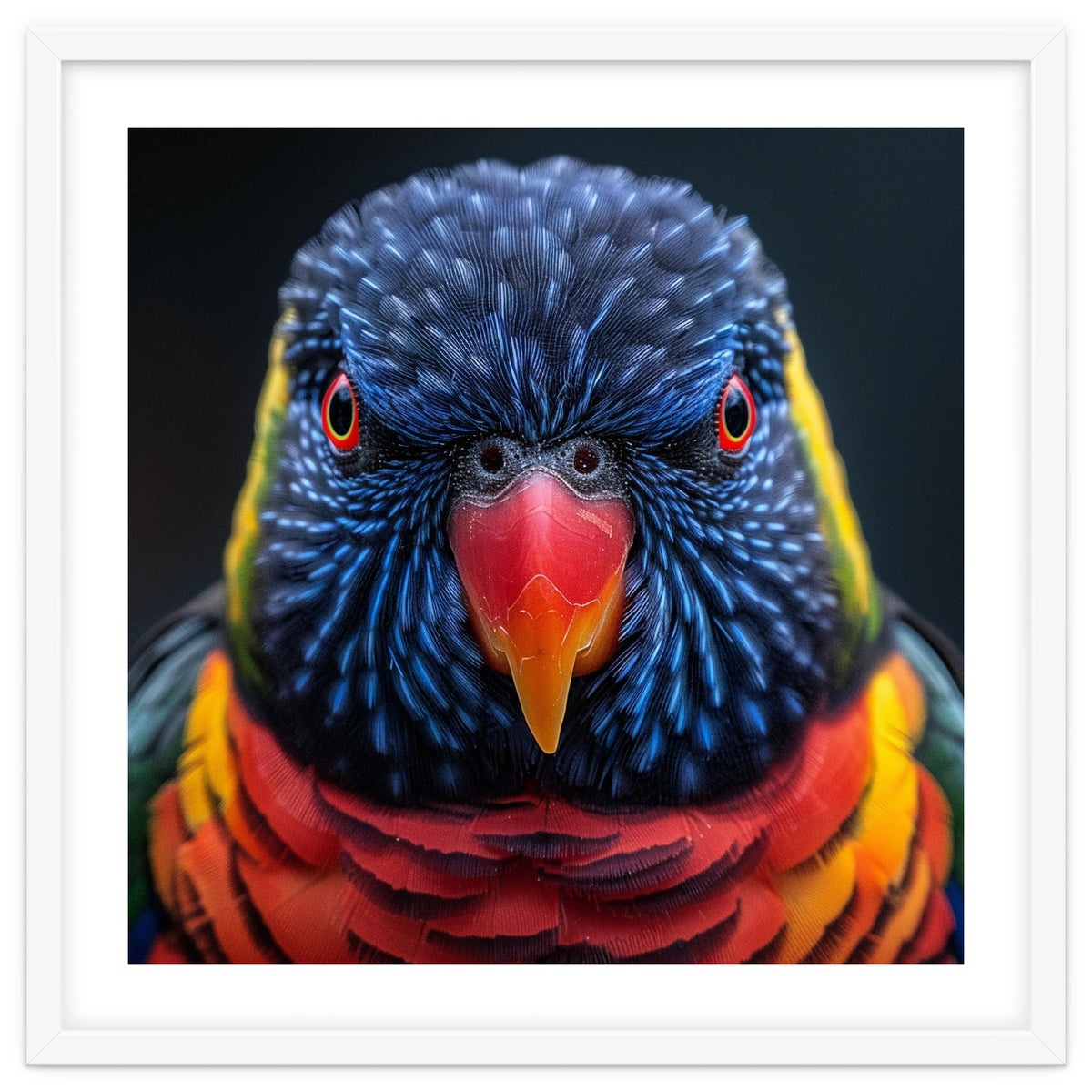 Close Up Of A Colorful Rainbow Lorikeet Bird