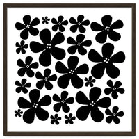 Black Flowers Pattern