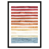 Watercolour Sunset Stripes Orange thumbnail