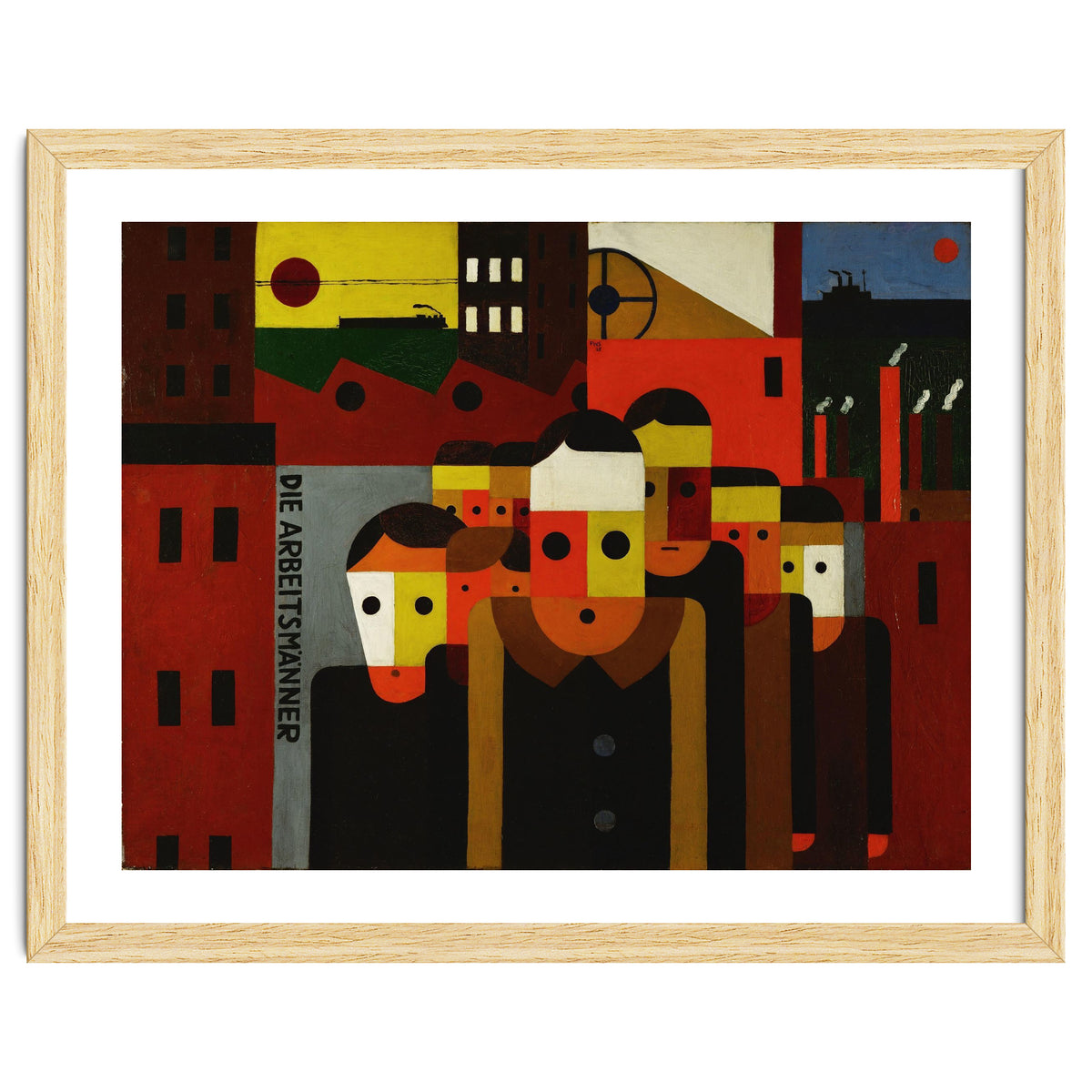 Die Arbeitsmaenner - The Workmen. Oil on canvas.