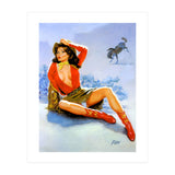 Pinup Girl Fell From A Wild Horse (Print Only) thumbnail