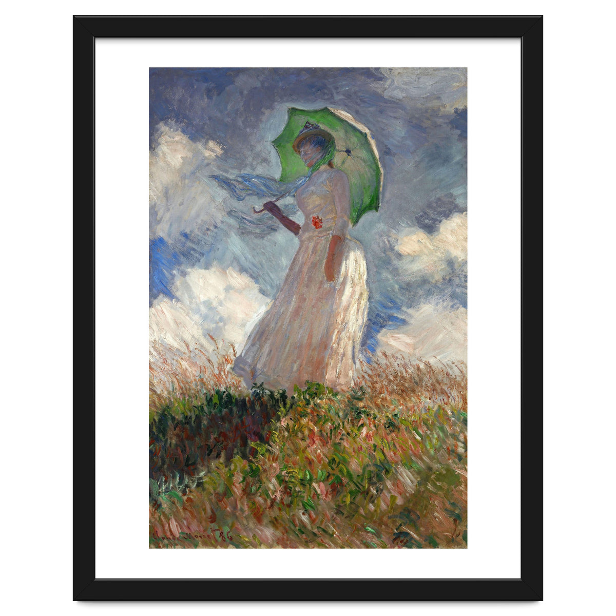 Claude Monet / 'The Woman with a Parasol', 1886, Oil on canvas, 131 × 88 cm. SUZANNE HOSCHEDE.