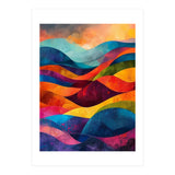 Abstract Rainbow Mountain Landscape (Print Only) thumbnail