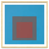JOSEF ALBERS - HOMAGE TO THE SQUARE, BLUE, DARK RED thumbnail
