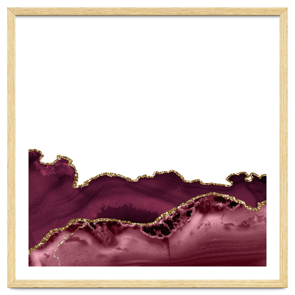 Burgundy & Gold Agate Texture 30