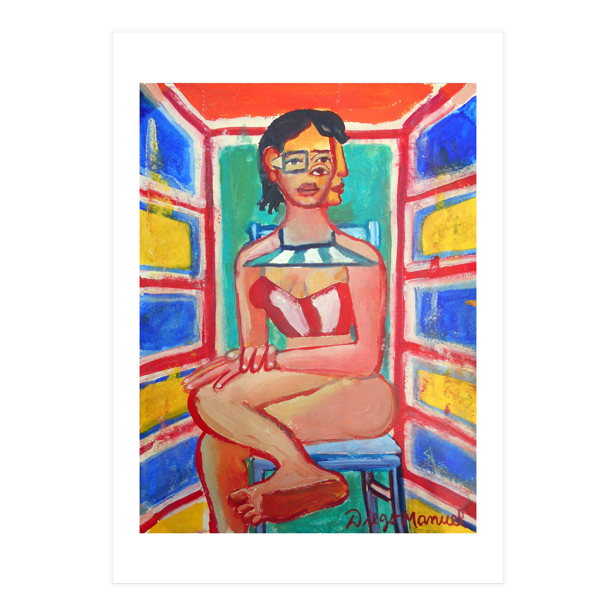 Mujer En La Silla 9 (Print Only)