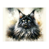 Majestic Long Haired Cat Portrait (Print Only) thumbnail