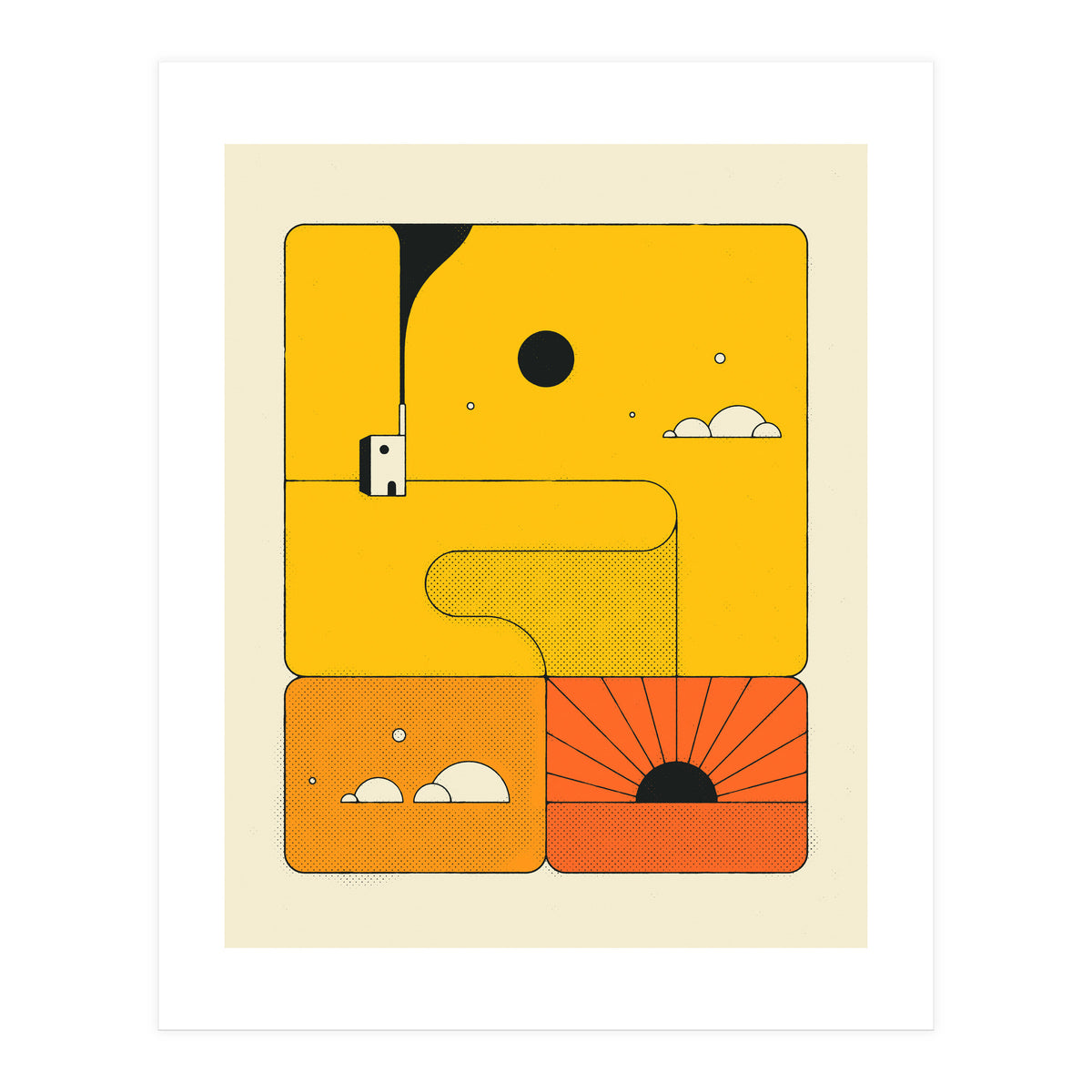 ORANGE SUNSET (Print Only)