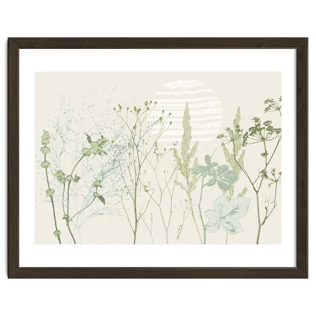 Plant based calming atmosphere natural green