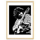 Pat Metheny American Jazz Guitarist Legend in Monochrome 3 thumbnail