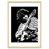 Pat Metheny American Jazz Guitarist Legend in Monochrome 3