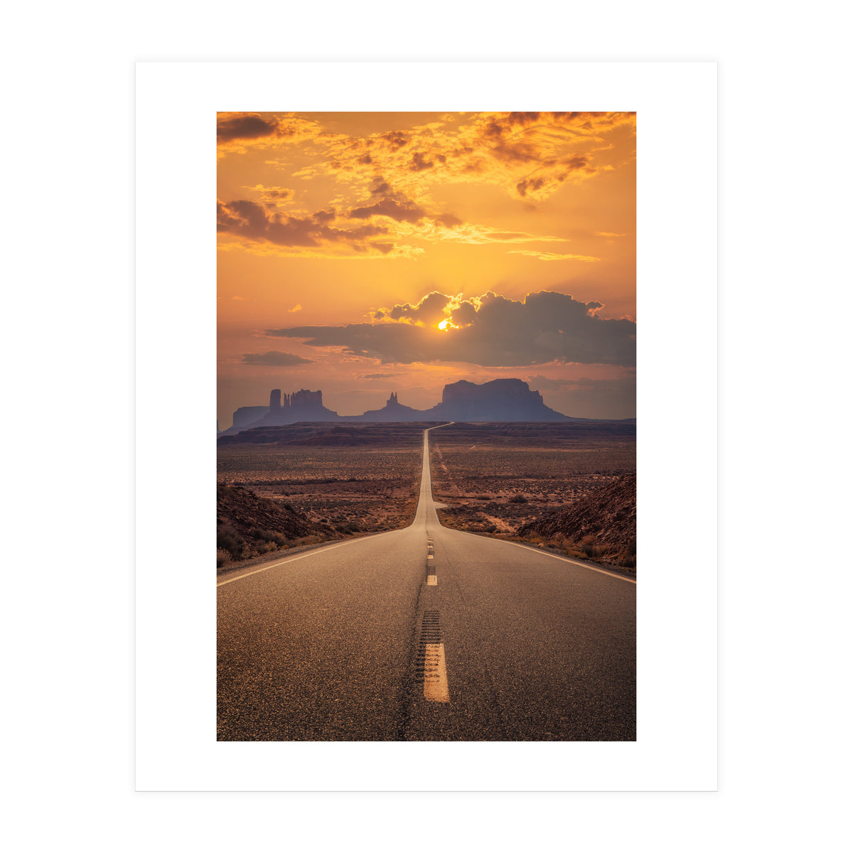 Famous Forrest Gump Road - Monument Valley (Print Only)