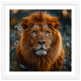 Majestic Lion Portrait Intense Gaze Wildlife thumbnail