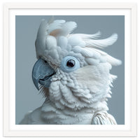 White Cockatoo Bird Portrait Close Up