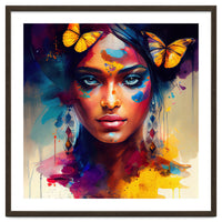 Butterfly Crown Hindu Portrait