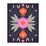 Pink And Orange Flowers (Print Only) thumbnail