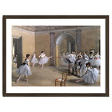 The Dance Foyer at the Opera on the rue Le Peletier, 1872 - 32x46 cm - oil on canvas. thumbnail