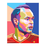 Iniesta pop art portrait (Print Only) thumbnail