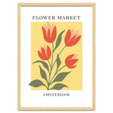 Amsterdam Flower Market - Modern Colorful Botanical Print thumbnail