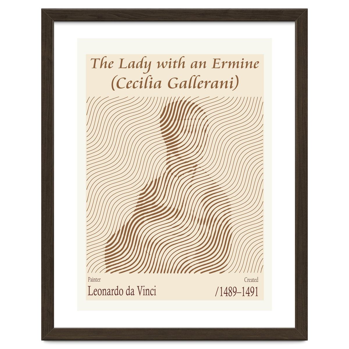 The Lady With An Ermine (cecilia Gallerani) – Leonardo Da Vinci (1489–1491)