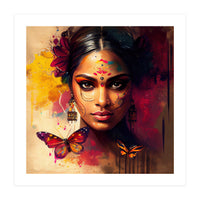 Golden Butterfly Hindu Portrait (Print Only)