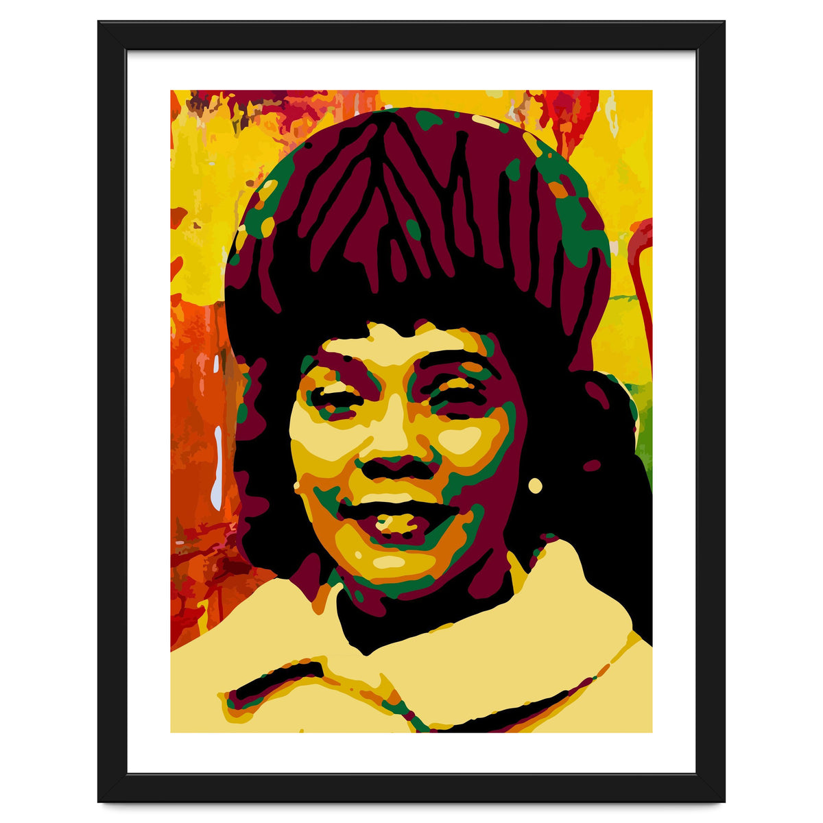 Coretta Scott King Colorful Abstract Art