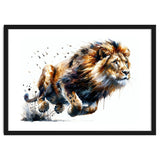 Dynamic Lion In Motion thumbnail