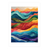 Abstract Rainbow Wave Landscape (Print Only) thumbnail