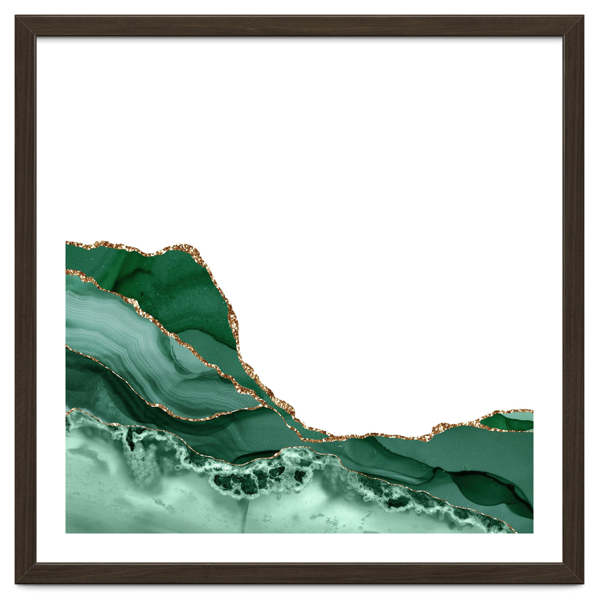 Emerald & Gold Agate Texture 07